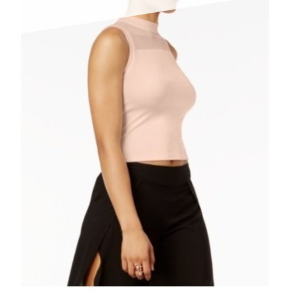 Nwt Guess mock neck pink tank top
